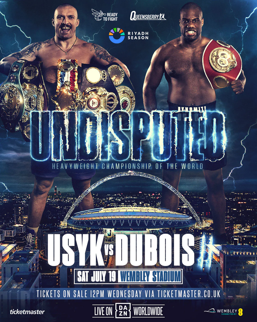 Buy Tickets Oleksandr Usyk vs Daniel Dubois II