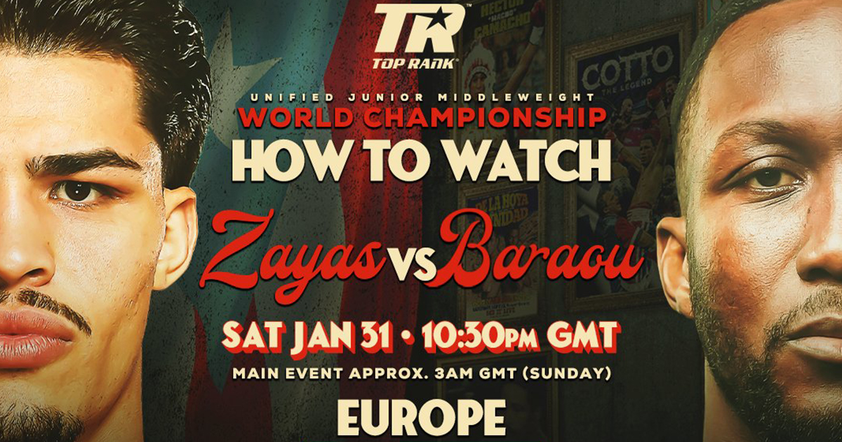 Ксандер Заяс — Абасс Барау: расписание трансляций и время начала боя в мире