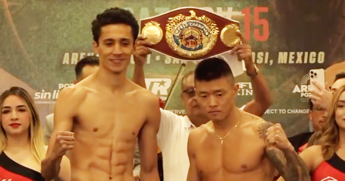 Espinosa and Hegai Hit Identical Weights at Final Weigh-In